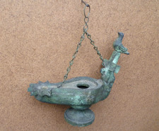 ANTICO LUME AD OLIO LUMINO IN