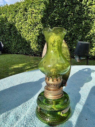 Lampada olio antica - ad, vetro